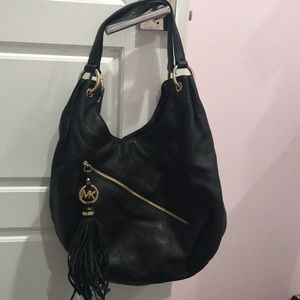 Michael kors black leather bag